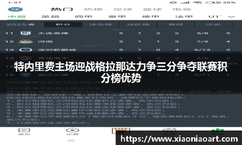 特内里费主场迎战格拉那达力争三分争夺联赛积分榜优势